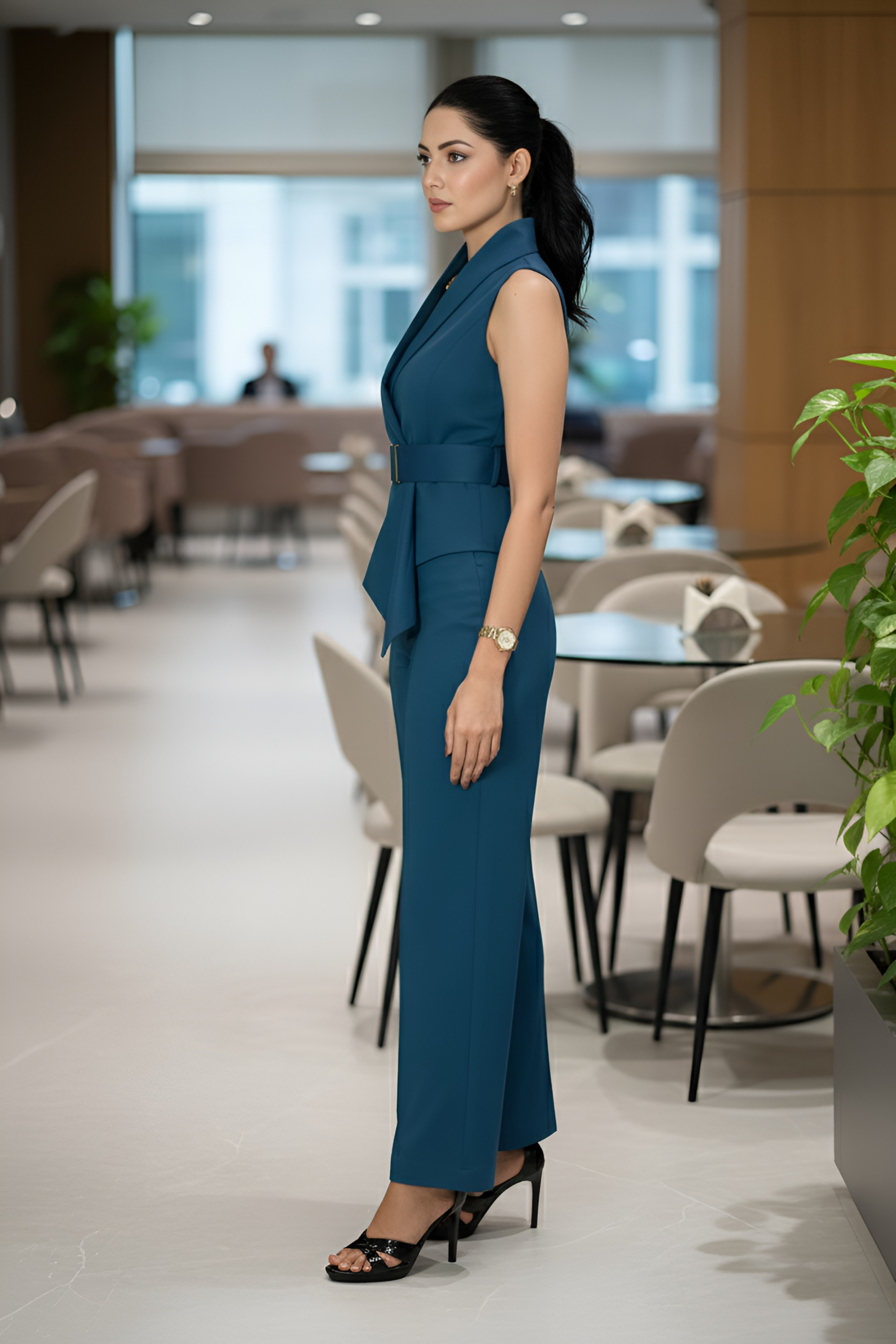 Teal Waist Coat & Trouser – Timeless Elegance
